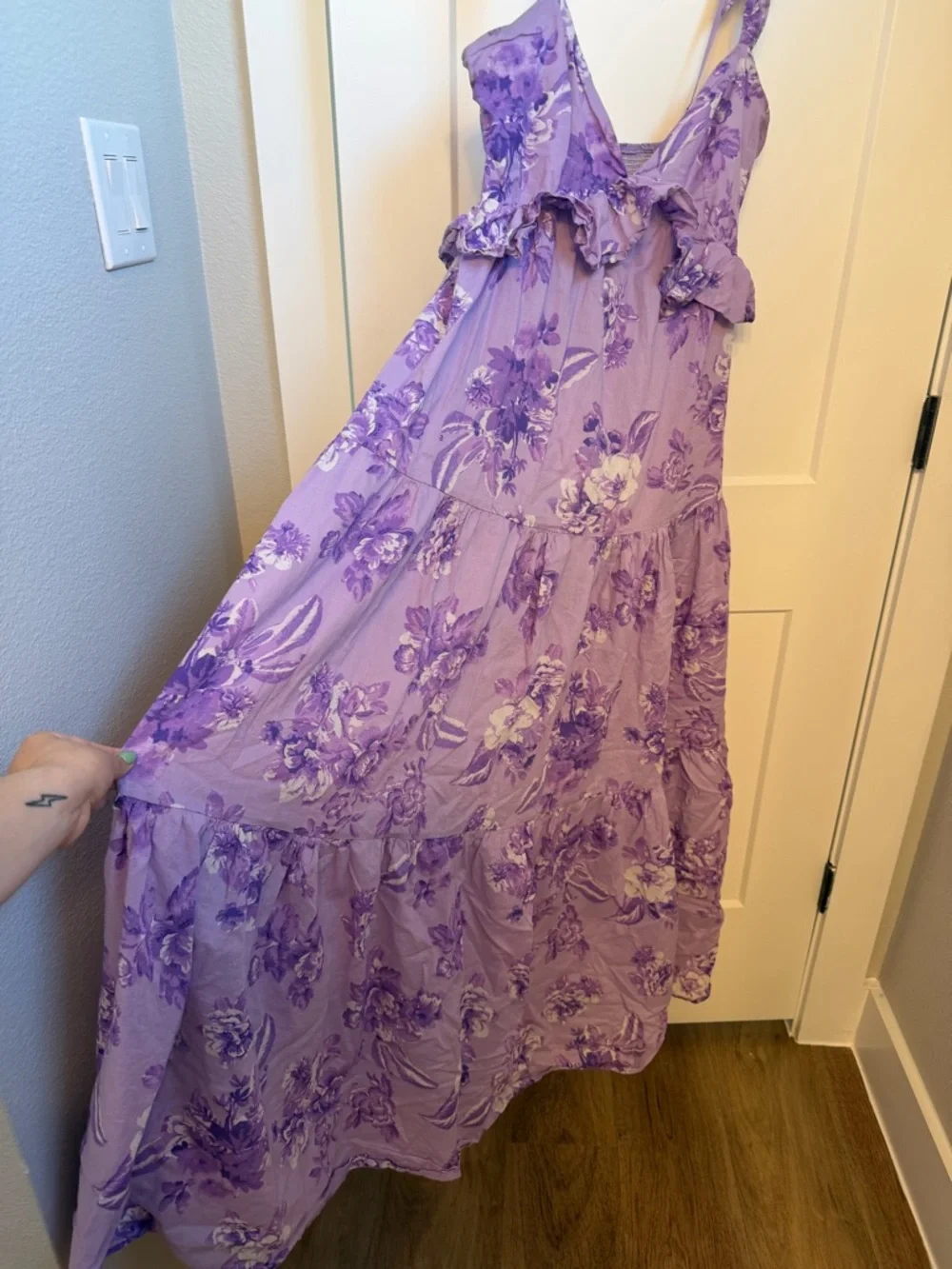 Flying Tomato Ruffle Trim Maxi Dress - Picture 3 of 6